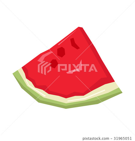 Isolated geometric cut watermelon Isolated geometric cut watermelon 31965051