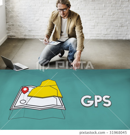 GPS location map travel graphic GPS location map travel graphic 31968045