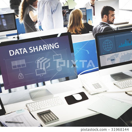 Group of people working on computer network graphic overlay Group of people working on computer network graphic overlay 31968144