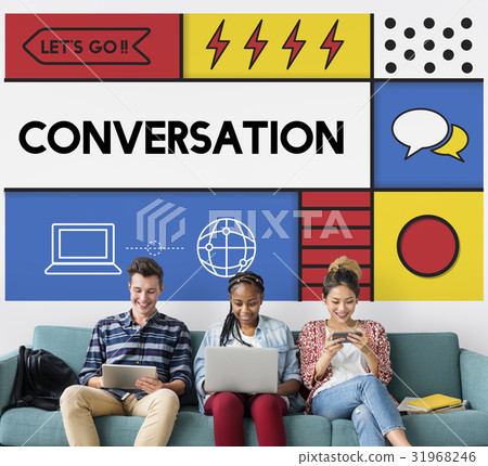 Conversation Communication Interaction Socialize Concept Conversation Communication Interaction Socialize Concept 31968246