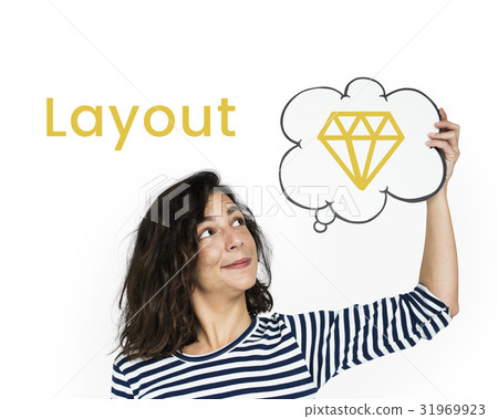 Graphic of creative design with diamond symbol Graphic of creative design with diamond symbol 31969923