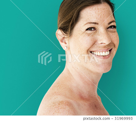 A Caucasian Woman is Smiling 31969993