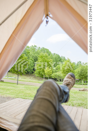 View from within the tent (subjective image) View from within the tent (subjective image) 31973447