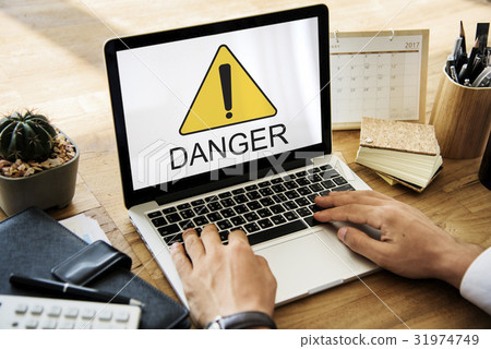 Danger Hazard Risk Unsafe Warning Threat Danger Hazard Risk Unsafe Warning Threat 31974749