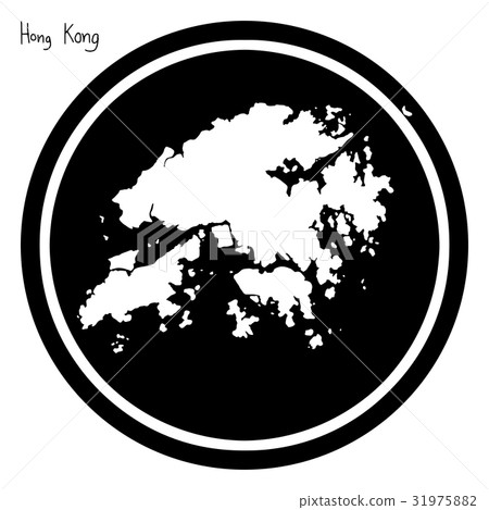 vector illustration white map of Hong Kong vector illustration white map of Hong Kong 31975882