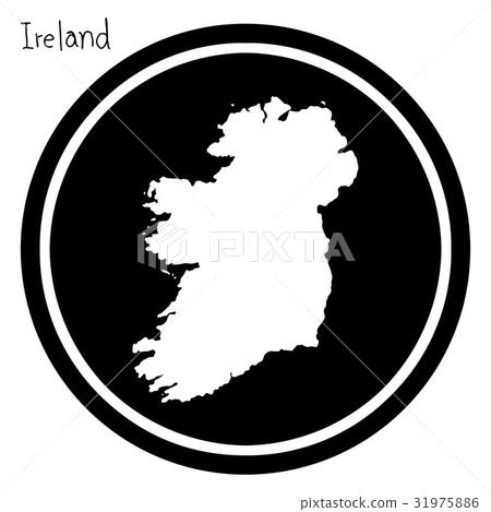 vector illustration white map of Ireland vector illustration white map of Ireland 31975886