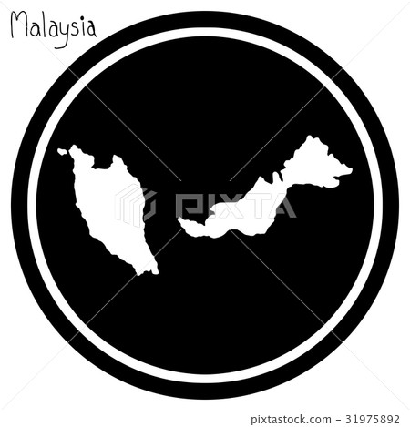 vector illustration white map of Malaysia vector illustration white map of Malaysia 31975892
