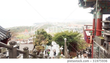 Temples on the island of Jeju  South Korea 31975936