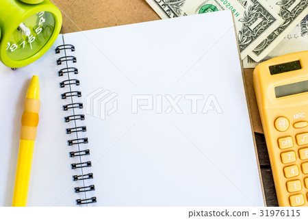 business concept with white paper and copy space 31976115