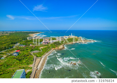 Aerial photographs of Inubogato Lighthouse near Choshi City Aerial photographs of Inubogato Lighthouse near Choshi City 31976814