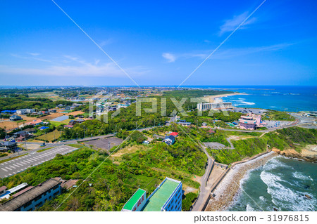 Aerial photographs of Inubogato Lighthouse near Choshi City 31976815