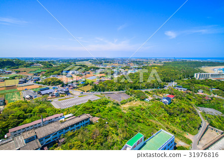 Aerial photographs of Inubogato Lighthouse near Choshi City Aerial photographs of Inubogato Lighthouse near Choshi City 31976816