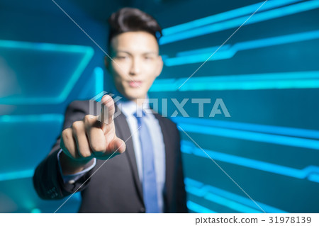 businessman with tech concept 31978139