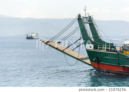 Ferry boat in Indian ocean, Indonesia Ferry boat in Indian ocean, Indonesia 31978256