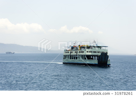 Ferry boat in Indian ocean, Indonesia Ferry boat in Indian ocean, Indonesia 31978261
