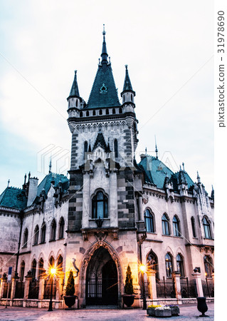 Jakab's palace in Kosice city, Slovakia, evening 31978690