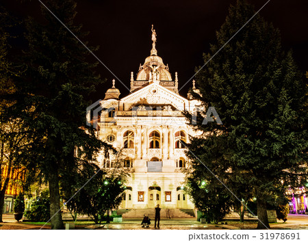 State theater in Kosice, Slovakia, night, filter State theater in Kosice, Slovakia, night, filter 31978691