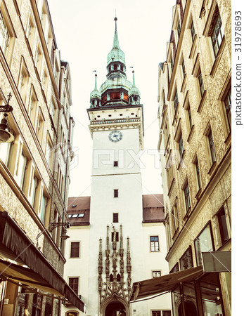 Old town hall, Brno, Czech republic, yellow filter 31978693
