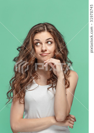 The young woman's portrait with happy emotions 31978745