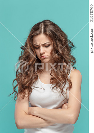The portrait of disaffected woman 31978760