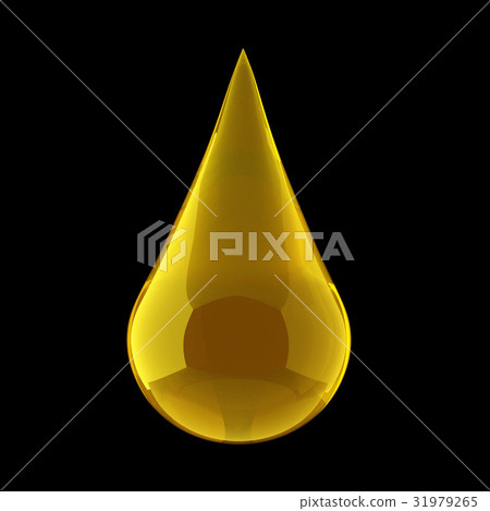 realistic oil drop on black in 3D rendering realistic oil drop on black in 3D rendering 31979265