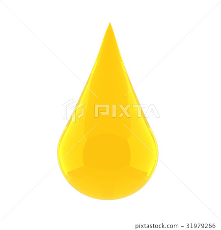 realistic oil drop on isolated white in 3D render realistic oil drop on isolated white in 3D render 31979266