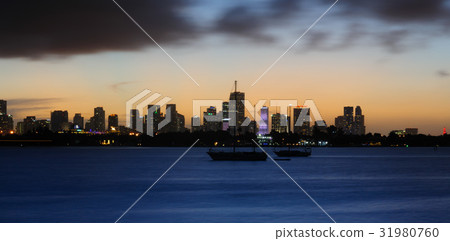 Miami Skyline at Night Miami Skyline at Night 31980760