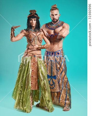 The man, woman in the images of Egyptian Pharaoh The man, woman in the images of Egyptian Pharaoh 31980996