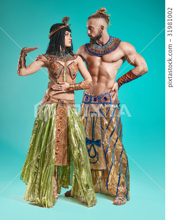 The man, woman in the images of Egyptian Pharaoh The man, woman in the images of Egyptian Pharaoh 31981002