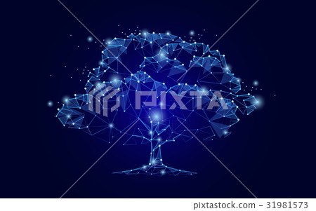 consisting of points, lines, and shapes in the 31981573