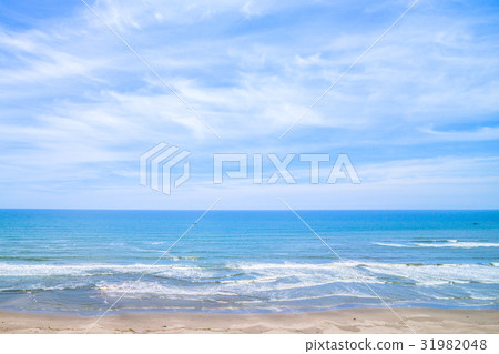 Aerial view of the beautiful coastline of Oimi Shirasato City 31982048