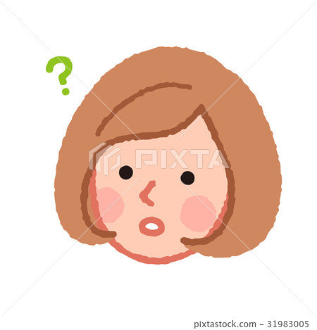 Thinking woman's face 31983005