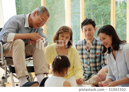 Three generations family care image 31983302