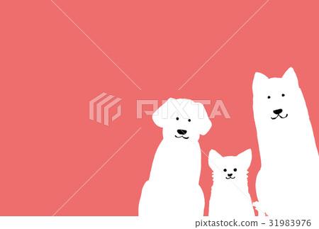 New Year's card (horizontal) Red background No character 31983976