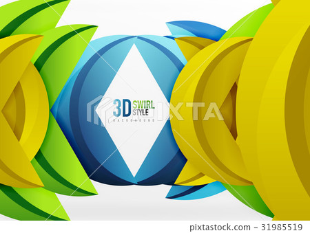 3D wave design - Stock Illustration [31985519] - PIXTA