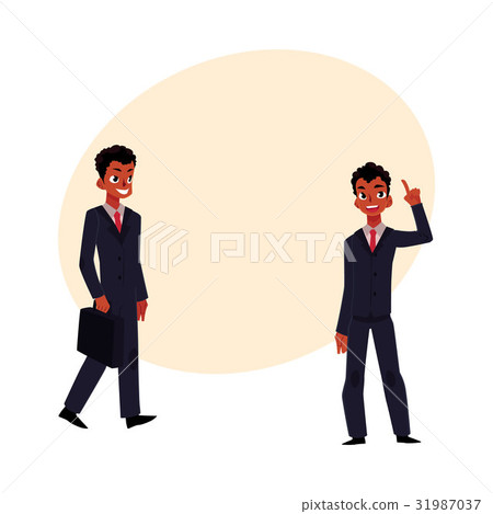 Black, African American businessman, manager in 31987037