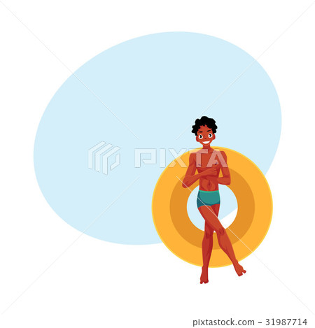 Young black, African American man resting on Young black, African American man resting on 31987714