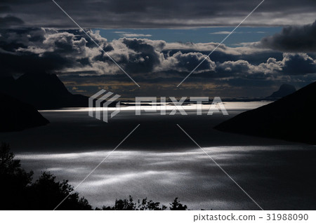 Norwegian Fjord in the Evening 31988090