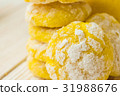 Homemade lemon cookies with powdered sugar 31988676