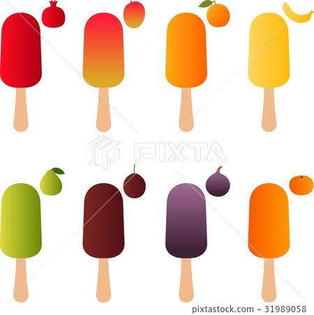 Fruit juice ice creams Fruit juice ice creams 31989058