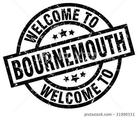 welcome to Bournemouth black stamp welcome to Bournemouth black stamp 31990331