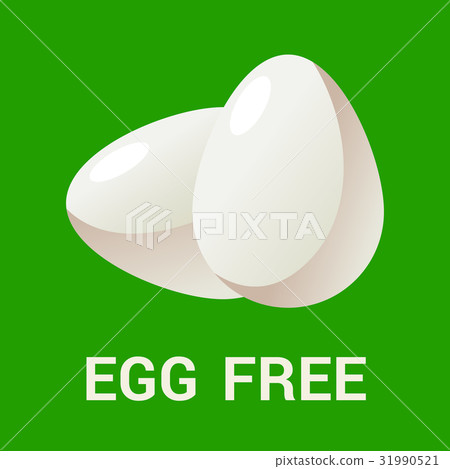 Egg free logo icon Flat vector illustration for Egg free logo icon Flat vector illustration for 31990521