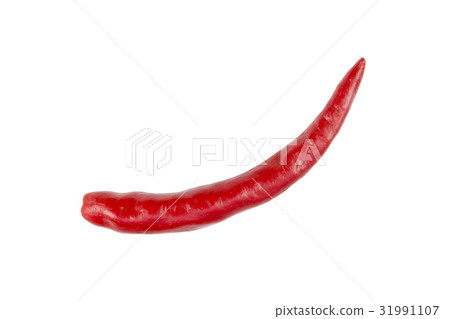 red chili pepper isolated on a white background 31991107