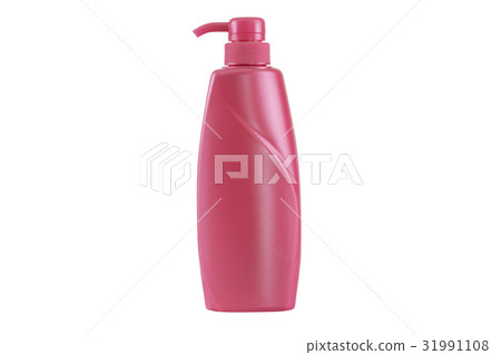 Plastic bottle shampoo isolated white background Plastic bottle shampoo isolated white background 31991108