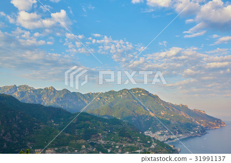 High angle view of Minori and Maiori, Amalfi coast High angle view of Minori and Maiori, Amalfi coast 31991137