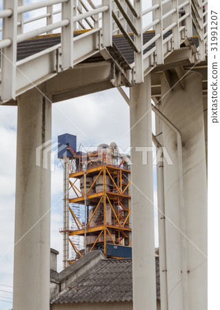 industrial building factory with structure 31991207