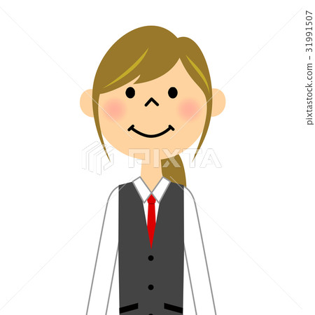 A woman in uniform shape A woman in uniform shape 31991507