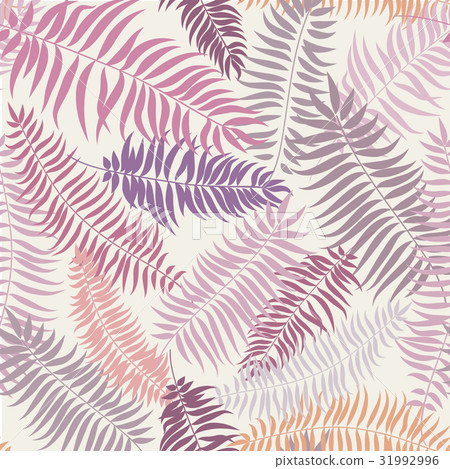 Floral leaves seamless pattern. Nature background 31992996