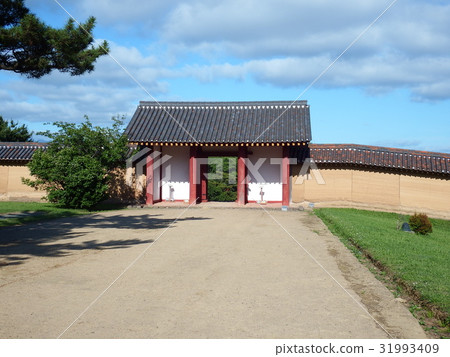 秋田城堡遺址（修復的Dewa圍欄） 31993409