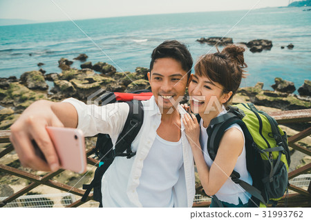 selfie, heterosexual couple, person 31993762